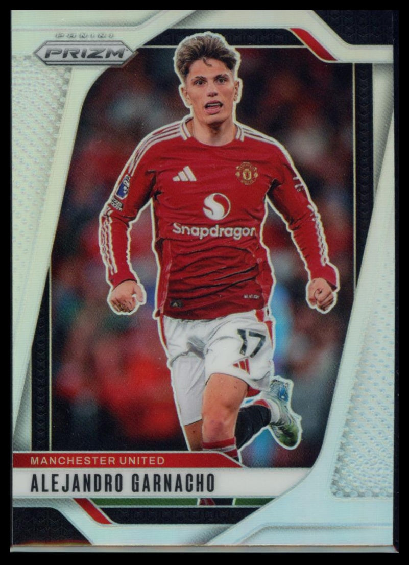 2024-25 Panini Prizm Premier League - Alejandro Garnacho #132 Silver Prizm
