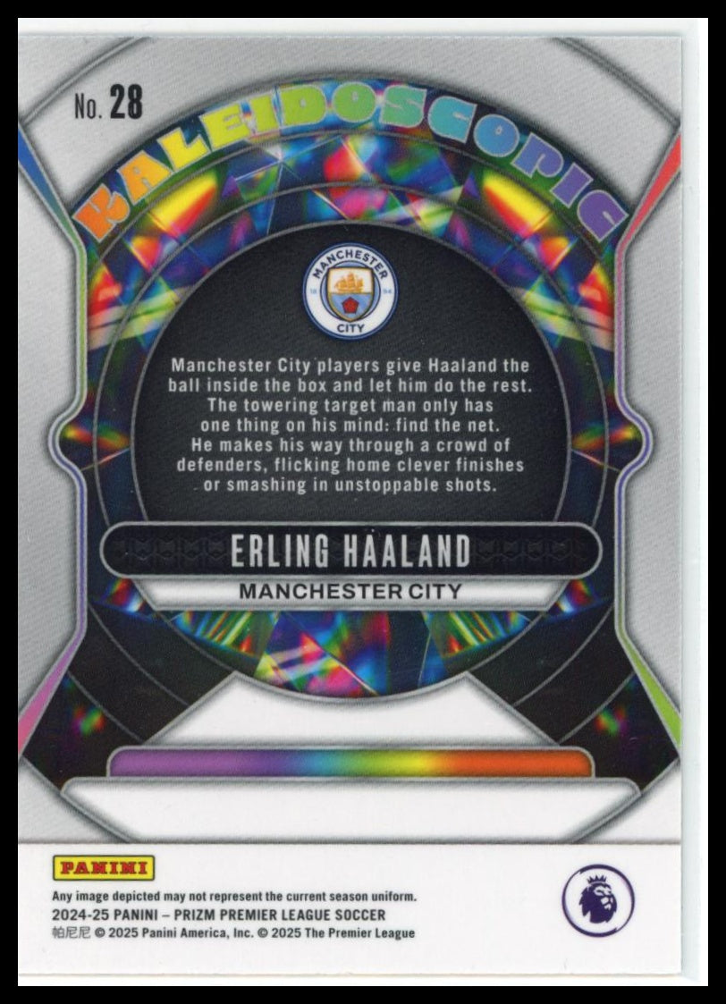 2024-25 Panini Prizm Premier League - Erling Haaland #28 Kaleidoscopic