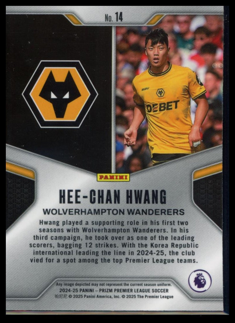 2024-25 Panini Prizm Premier League - Hee-Chan Hwang #14 Brilliance Silver Prizm