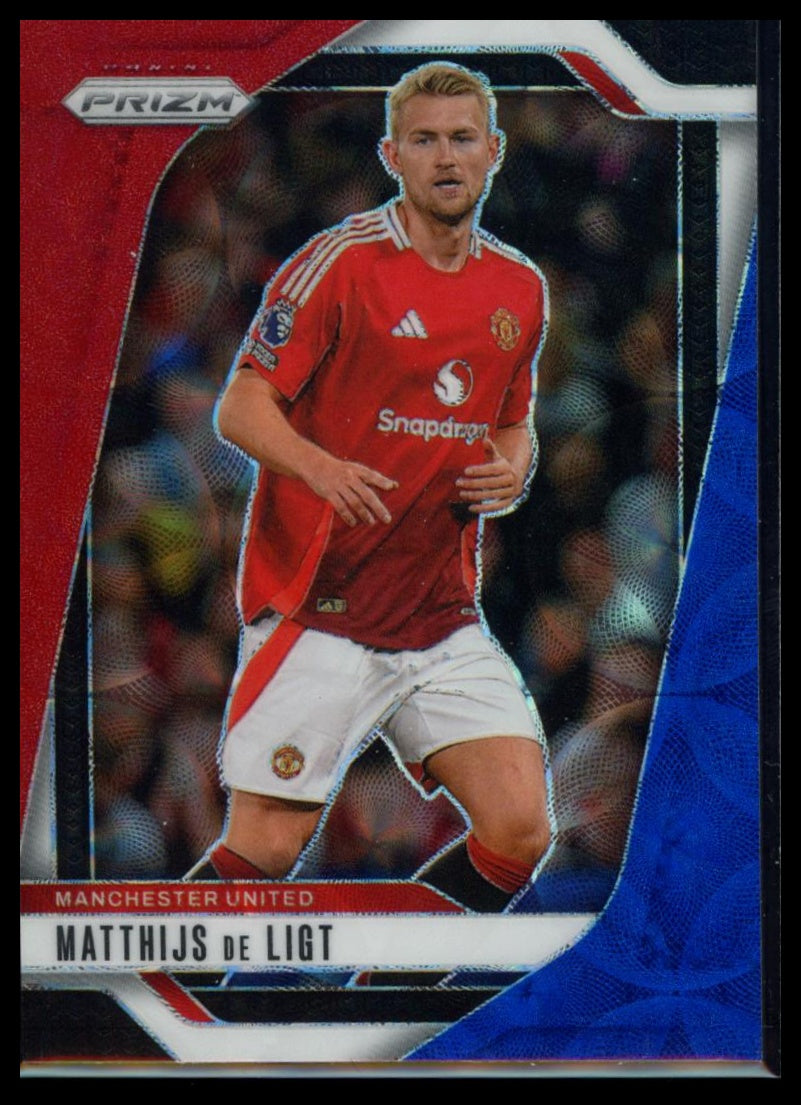 2024-25 Panini Prizm Premier League - Matthijs De Ligt #125 Red White and Blue