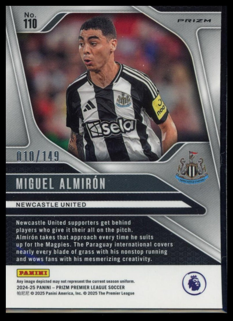 2024-25 Panini Prizm Premier League - Miguel Almiron #110 Pink Breakaway /149