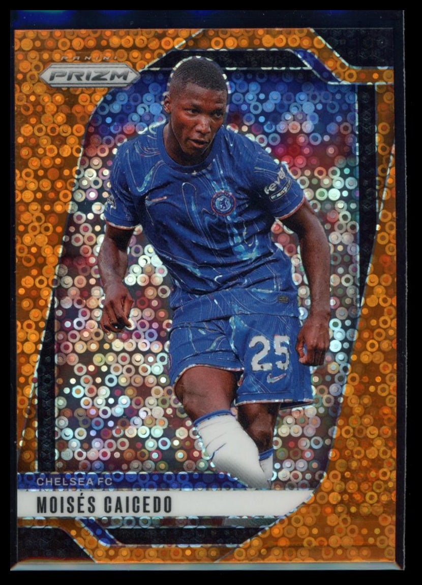2024-25 Panini Prizm Premier League - Moises Caicedo #102 Orange Prizm Breakaway