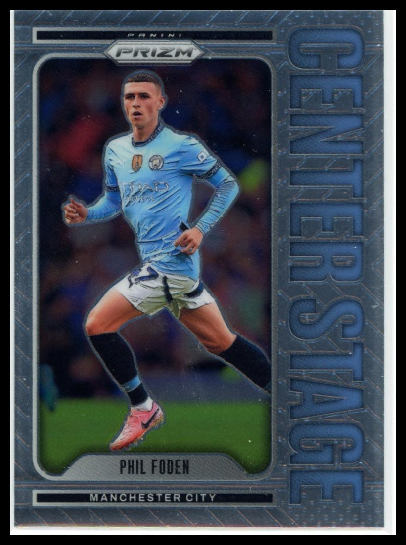 2024-25 Panini Prizm Premier League - Phil Foden #1 Center Stage Manchester City
