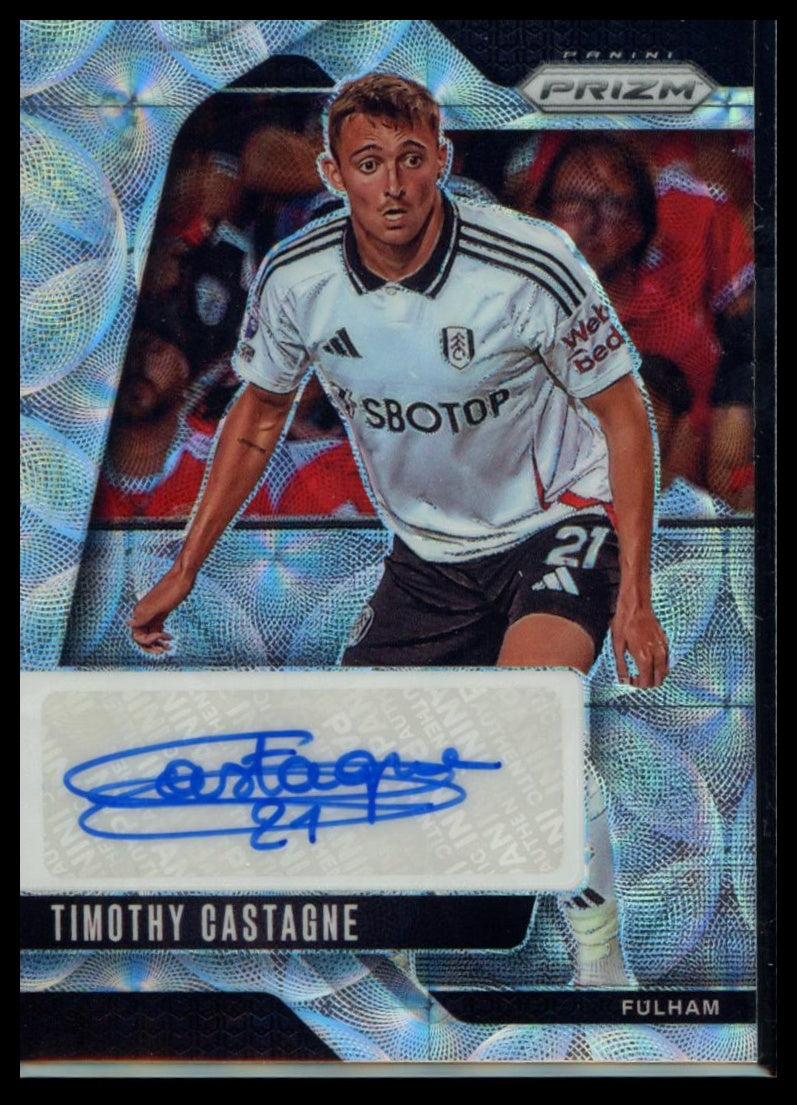 2024-25 Panini Prizm Premier League - Timothy Castagne #S-TG Signature Prizm Choice